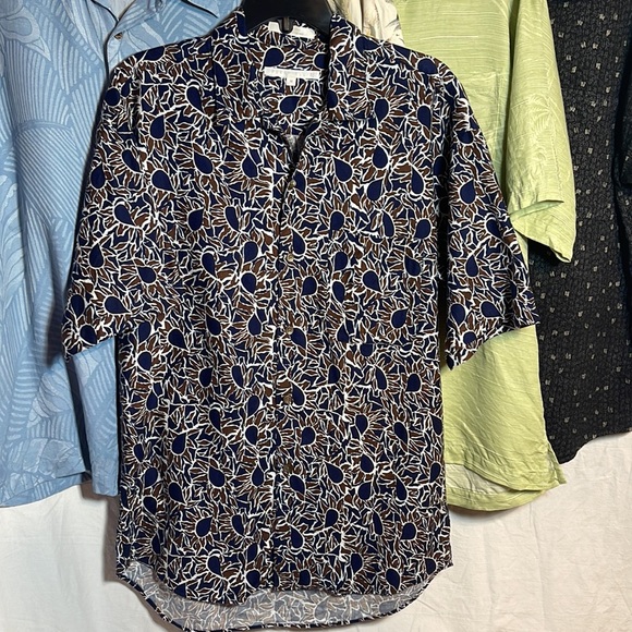 Men’s Shirt Bundle M Tommy Bahama Brandini Silk Maxx Fm Short Sleeve Button Down - Picture 2 of 12